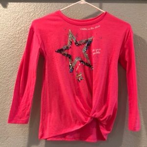 Justice flip sequin top
